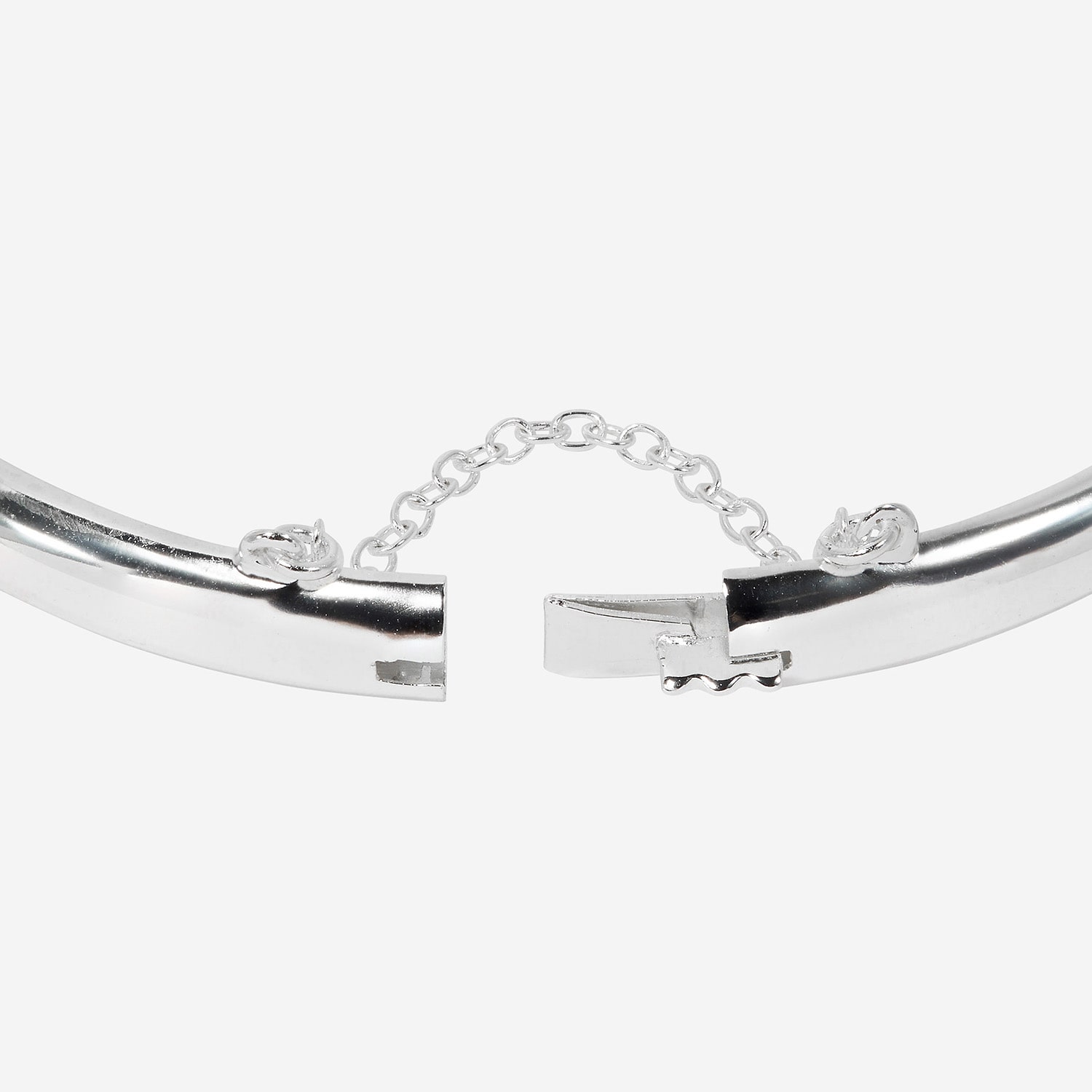 Womens Sterling Silver Bangle Bracelet