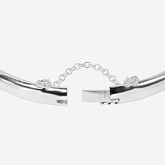 Womens Sterling Silver Bangle Bracelet