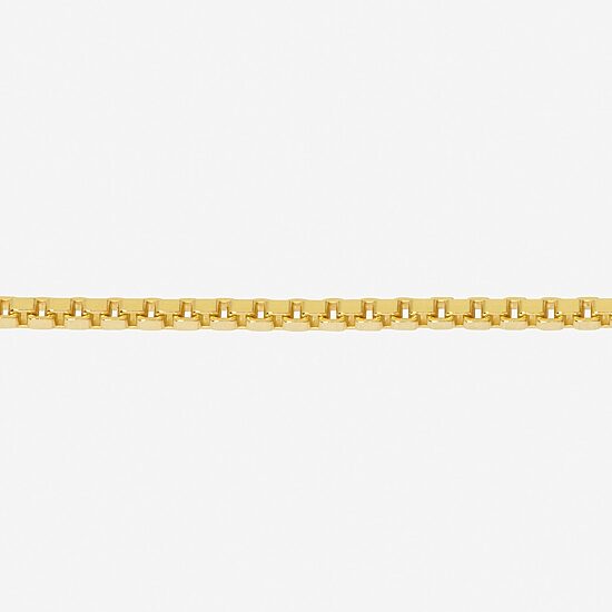 Made in Italy Womens 24K Gold Over Silver Sterling Silver 18 Inch Box Chain Necklace