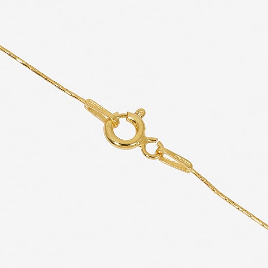 Made in Italy Womens 24K Gold Over Silver Sterling Silver 18 Inch Link Chain Necklace