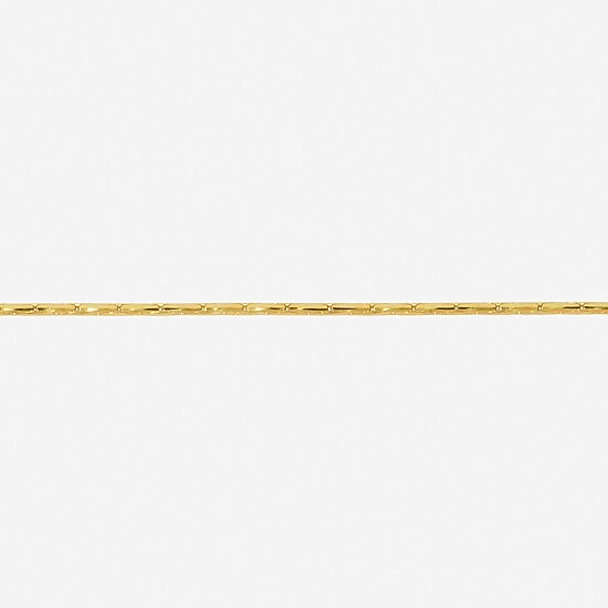 Made in Italy Womens 24K Gold Over Silver Sterling Silver 18 Inch Link Chain Necklace