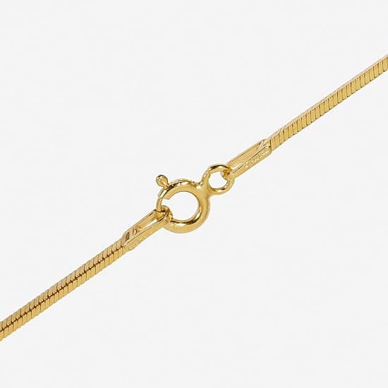 Made in Italy Womens 24K Gold Over Silver Sterling Silver 30 Inch Snake Chain Necklace