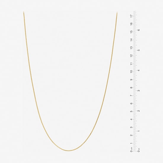 Made in Italy Womens 24K Gold Over Silver Sterling Silver 20 Inch Box Chain Necklace