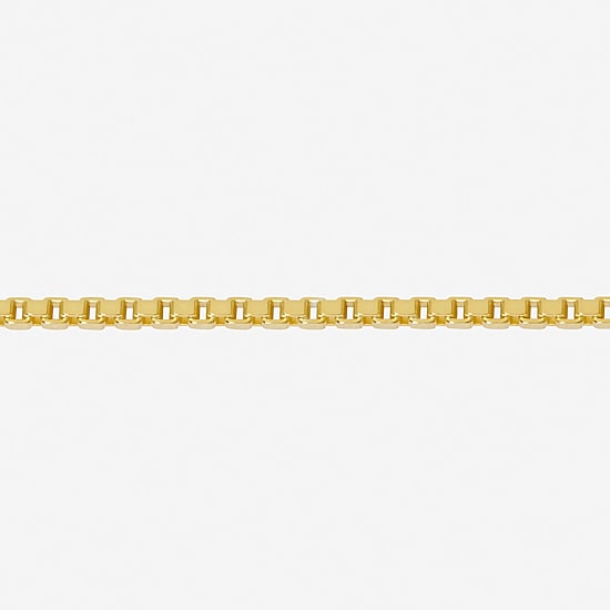 Made in Italy Womens 24K Gold Over Silver Sterling Silver 20 Inch Box Chain Necklace