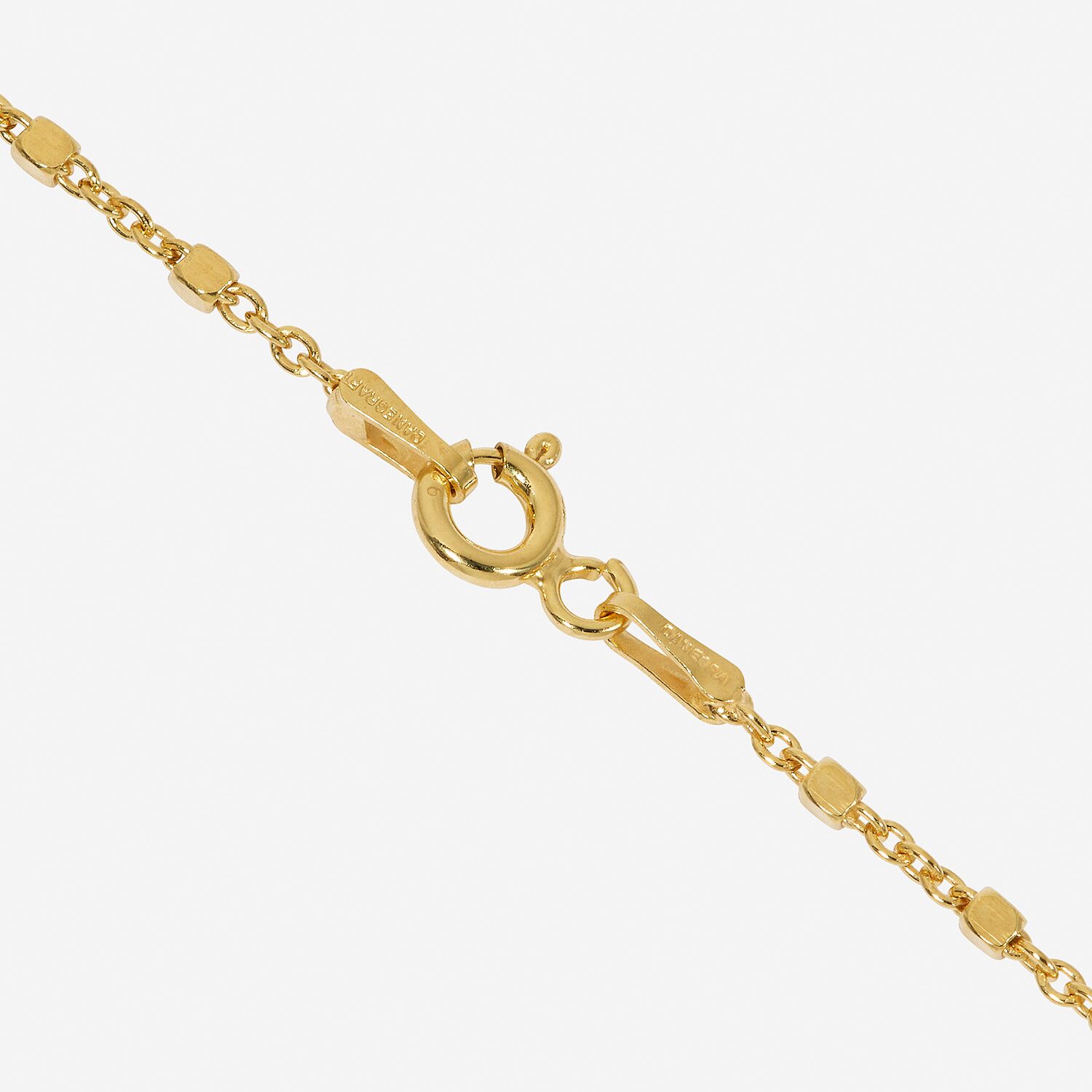 Made in Italy Womens 24K Gold Over Silver Sterling Silver 20 Inch Rope Chain Necklace
