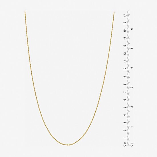Made in Italy 24K Gold Over Silver Sterling Silver 16 Inch Solid Rope Chain Necklace
