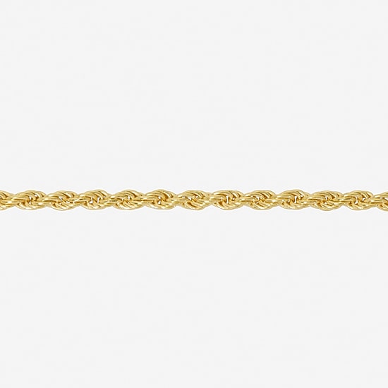 Made in Italy 24K Gold Over Silver Sterling Silver 16 Inch Solid Rope Chain Necklace