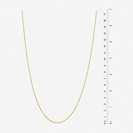Made in Italy Womens 24K Gold Over Silver Sterling Silver 24 Inch Singapore Chain Necklace