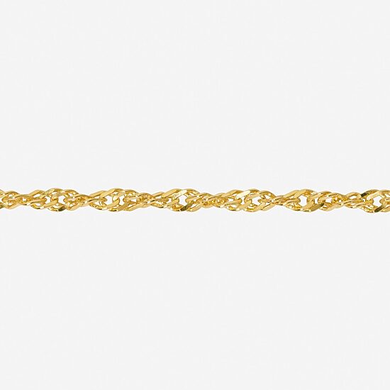 Made in Italy Womens 24K Gold Over Silver Sterling Silver 24 Inch Singapore Chain Necklace