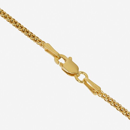 Made in Italy Womens 24K Gold Over Silver Sterling Silver 24 Inch Perfectina Chain Necklace