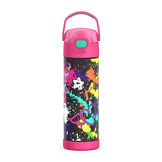 Thermos Grafitti Girl Stainless Steel 16oz. Water Bottle