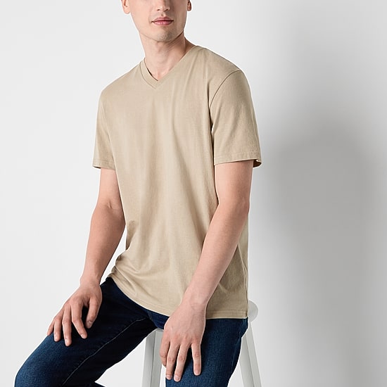 Arizona Mens V Neck Short Sleeve T-Shirt