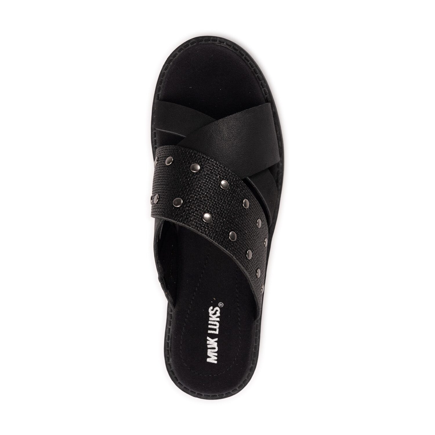 Muk Luks Womens Vittoria Sandal Criss Cross Strap Flat Sandals