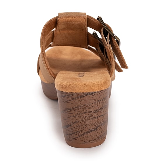 Muk Luks Womens Myra Heeled Sandals