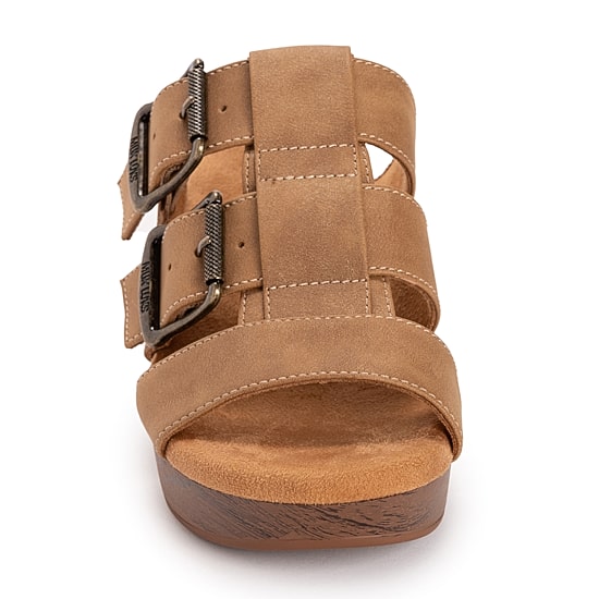 Muk Luks Womens Myra Heeled Sandals