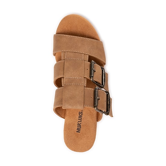 Muk Luks Womens Myra Heeled Sandals