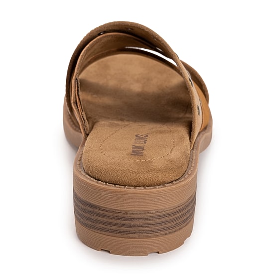 Muk Luks Womens Vittoria Sandal Criss Cross Strap Flat Sandals
