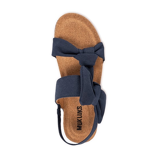 Muk Luks Pansy Sandal Womens Round Slip-On Shoe