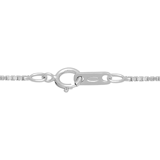 (F / Si2) 1/8 CT. T.W. Lab Grown Diamond and Lab Created Gemstone Sterling Silver 18 Inch Necklace