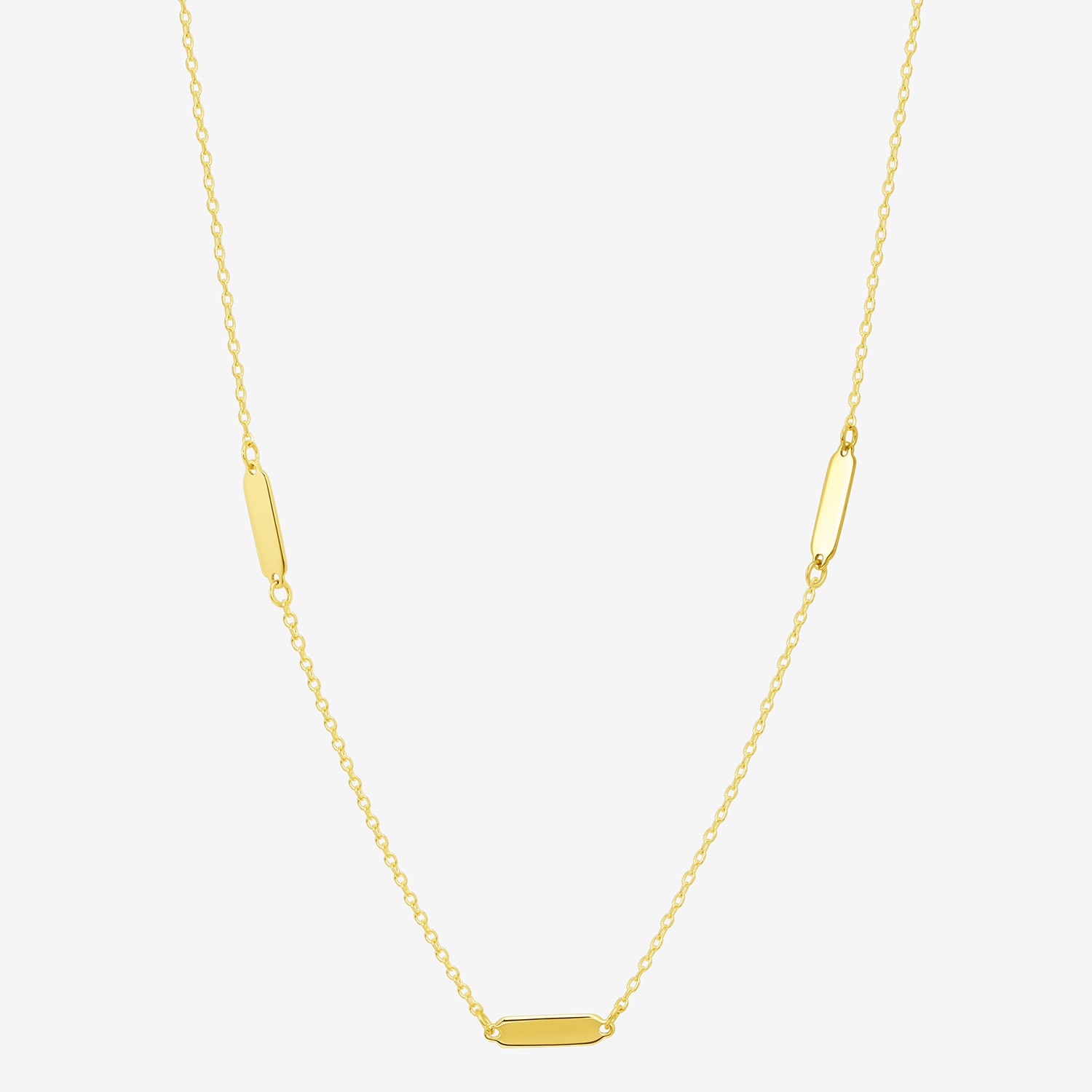 Gold Addiction Womens 10K Gold 16 Inch Link Chain Necklace