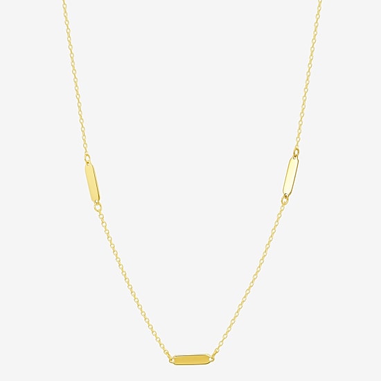 Gold Addiction Womens 10K Gold 16 Inch Link Chain Necklace