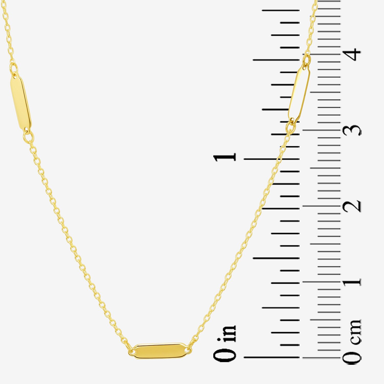 Gold Addiction Womens 10K Gold 16 Inch Link Chain Necklace