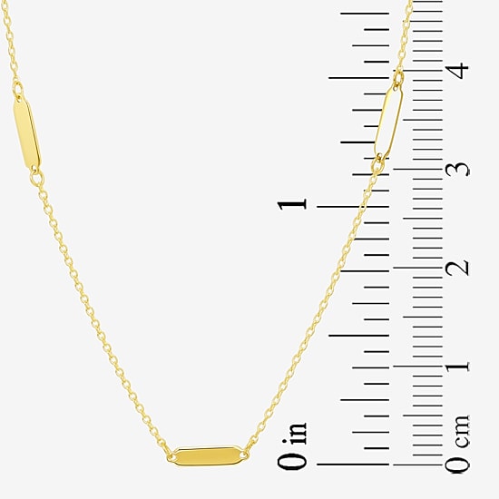 Gold Addiction Womens 10K Gold 16 Inch Link Chain Necklace