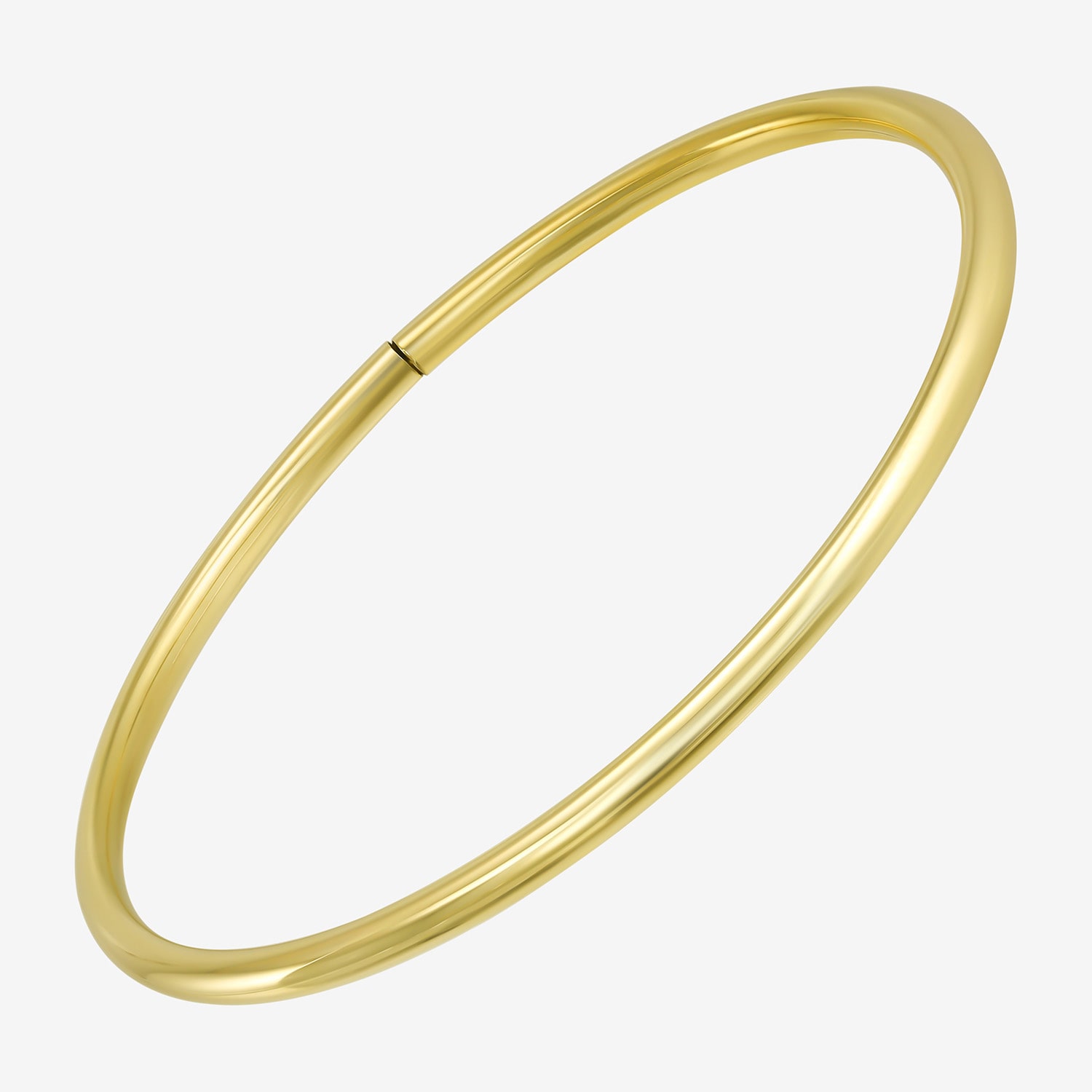 Gold Addiction Womens 10K Gold Bangle Bracelet