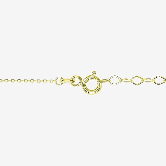 Gold Addiction Womens 10K Gold 18 Inch Cable Chain Necklace