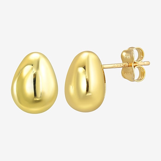Gold Addiction 10K Gold 11mm Stud Earrings