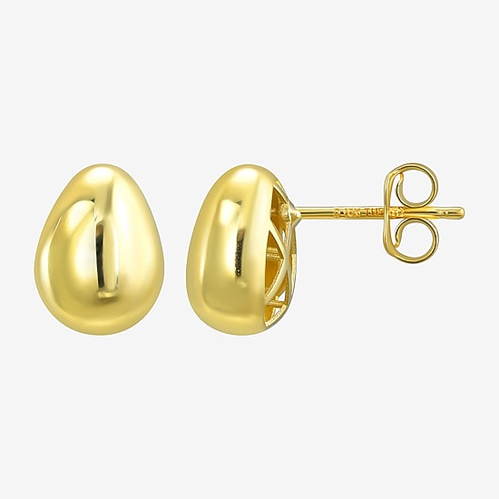 Gold Addiction 10K Gold 11mm Stud Earrings