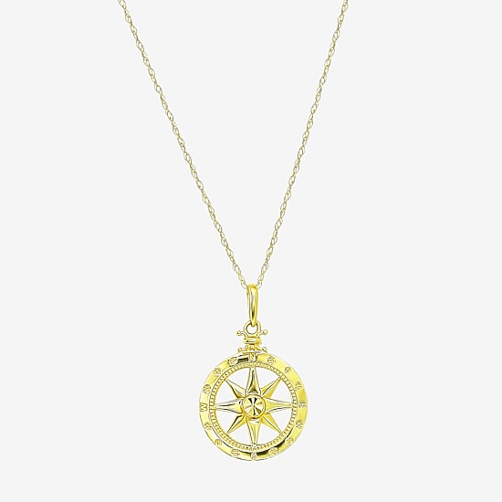 Gold Addiction Womens 10K Gold 18 Inch Pendant Necklace
