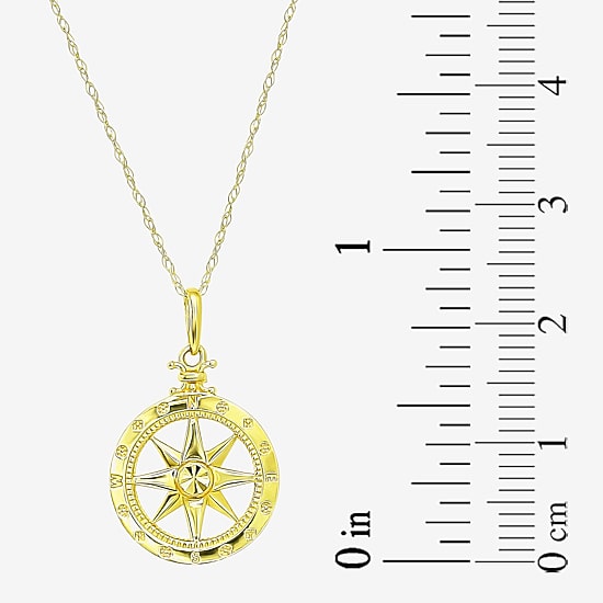 Gold Addiction Womens 10K Gold 18 Inch Pendant Necklace