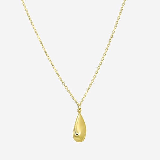 Gold Addiction Womens 10K Gold 16 Inch Pendant Necklace
