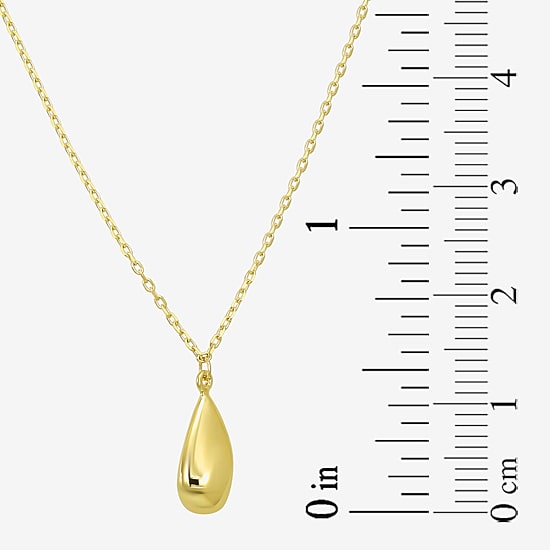 Gold Addiction Womens 10K Gold 16 Inch Pendant Necklace