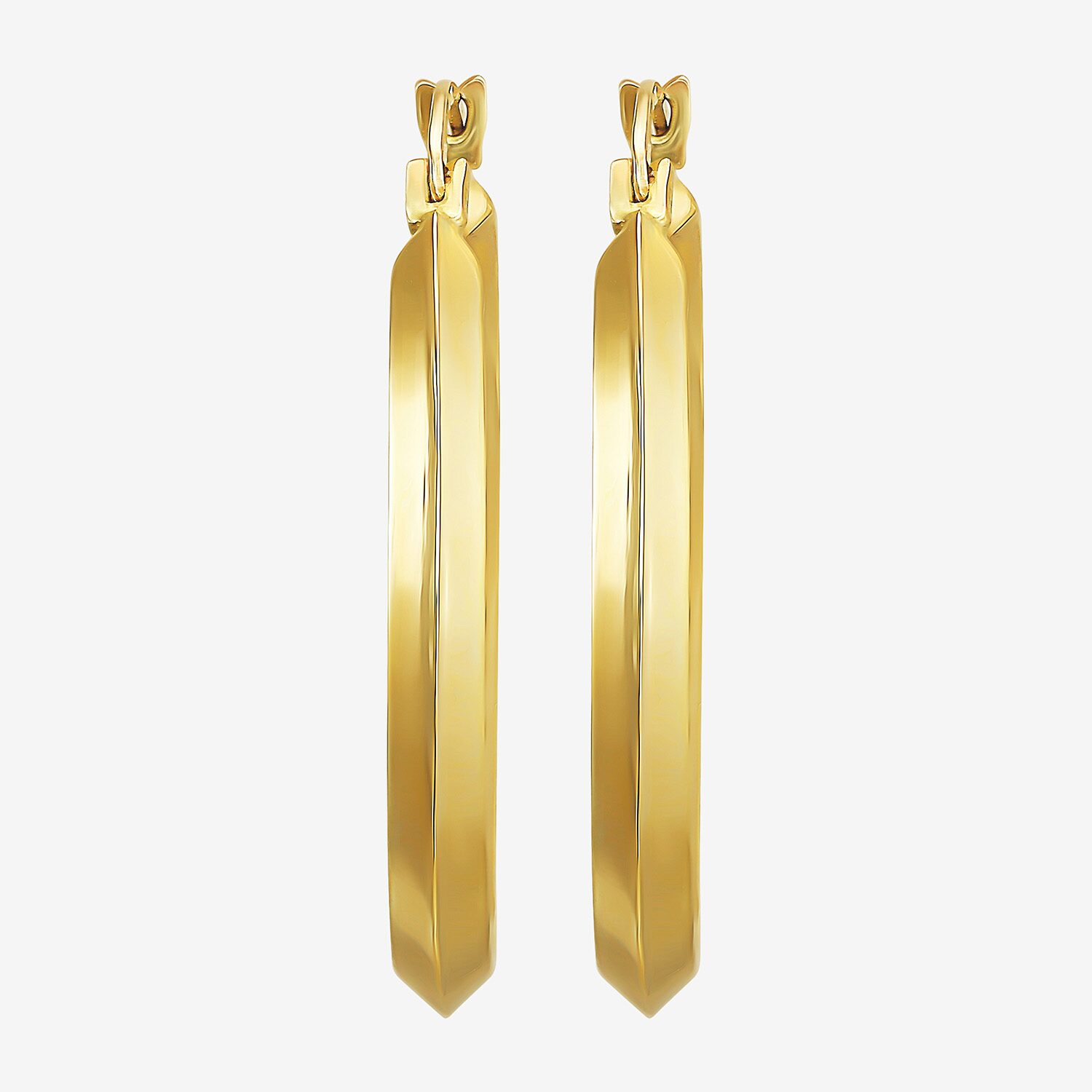 Womens 10K Gold Hoop Earrings