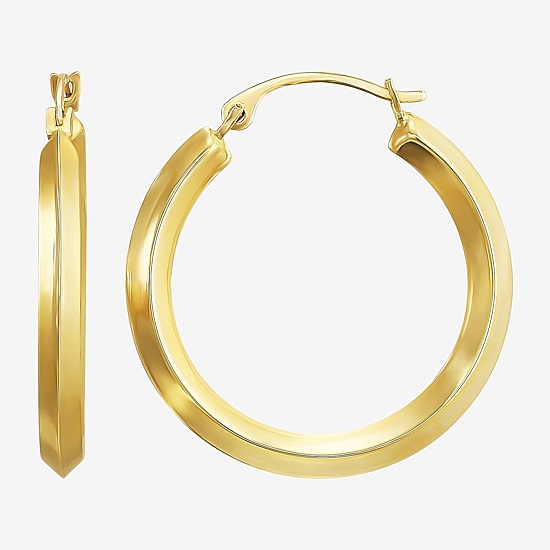 Womens 10K Gold Hoop Earrings