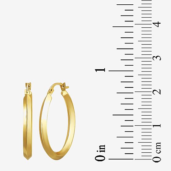 Womens 10K Gold Hoop Earrings