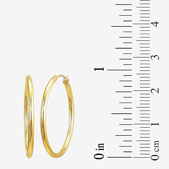 Womens 10K Gold Hoop Earrings