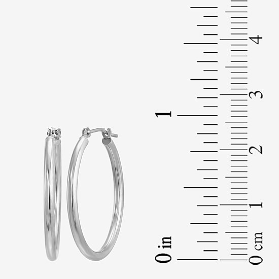 Womens 10K Gold 19mm Hoop Earrings