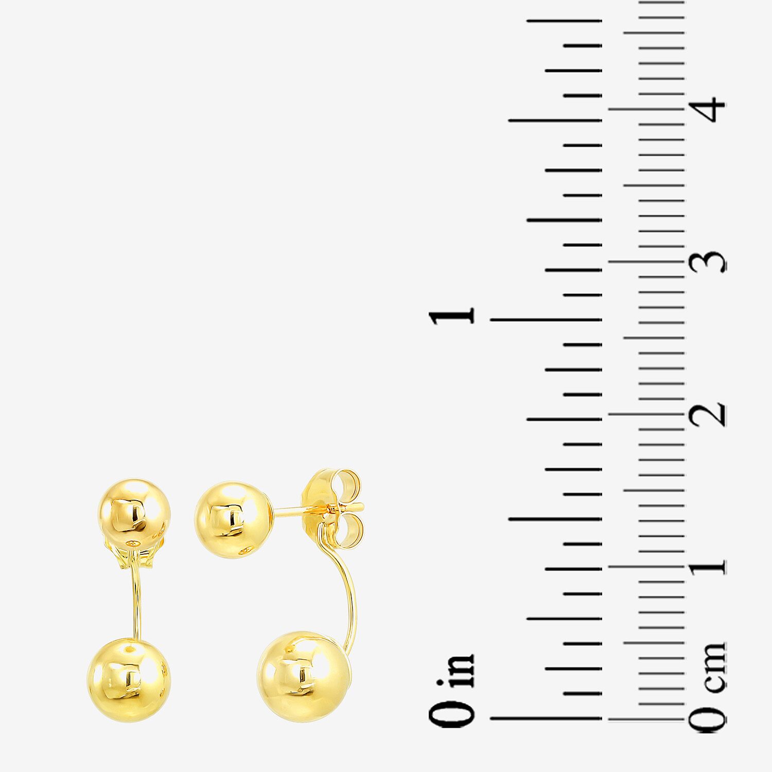 Womens Cubic Zirconia 10K Gold Pair Earring Set
