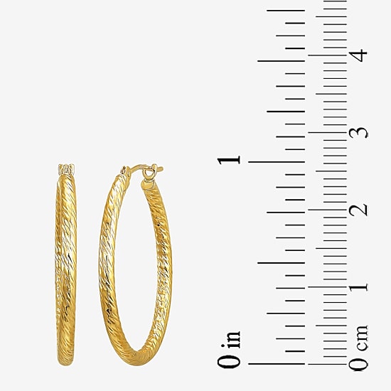 Womens 10K Gold Hoop Earrings