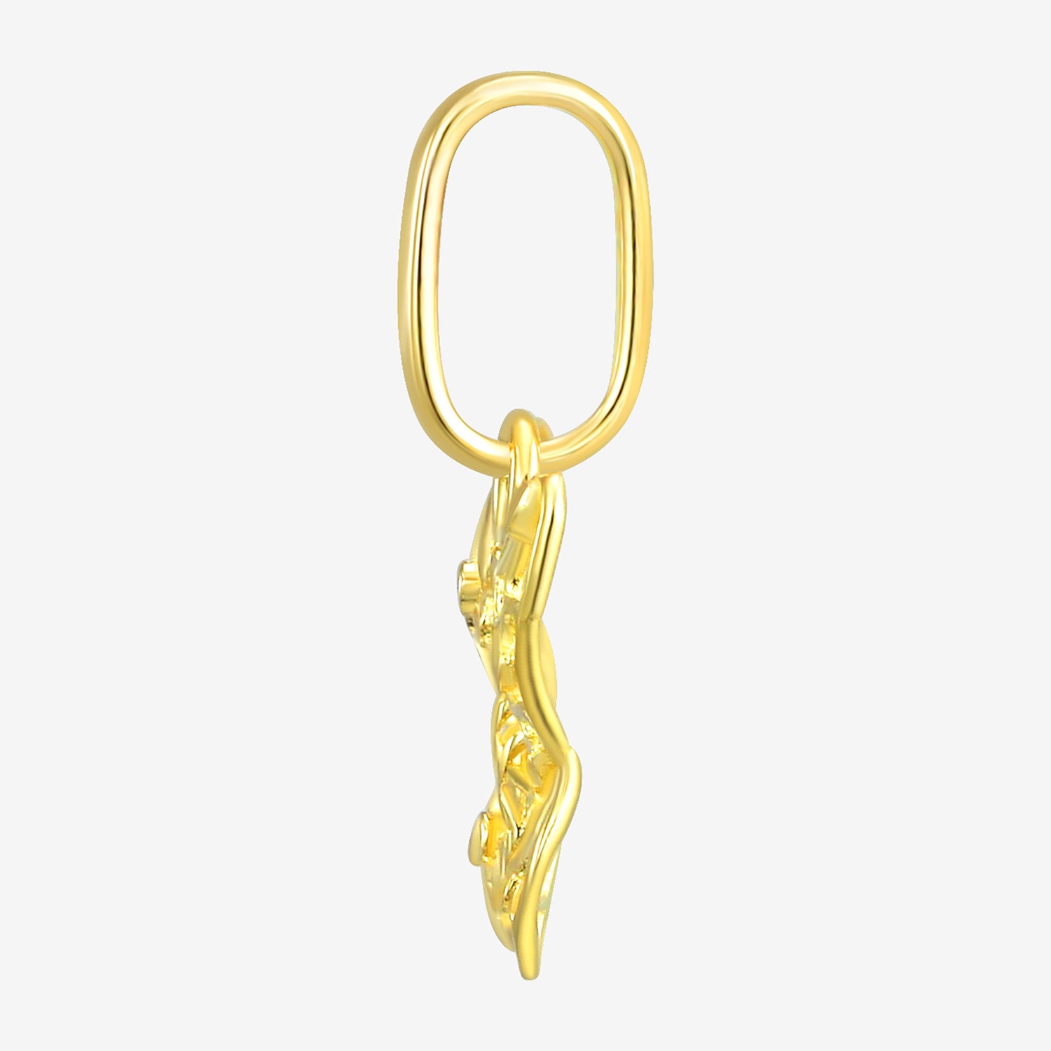 Girls 10K Gold Butterfly Pendant
