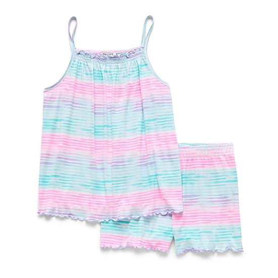 Dream Big Peace Out Little & Big Kid Girls Sleeveless 2-pc. Pajama Set