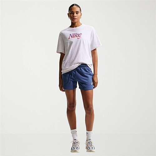 Nike Womens Crew Neck Short Sleeve Active T-Shirt, Medium, Gray