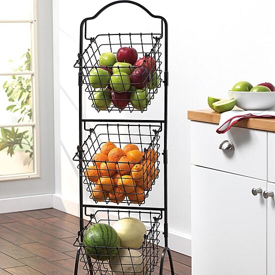 Gourmet Basics by Mikasa Metal Fruit Basket
