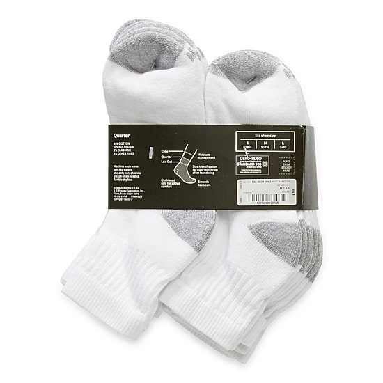 Xersion Little & Big Kid Boys Multi-Pack 10 Pair Quarter Ankle Socks