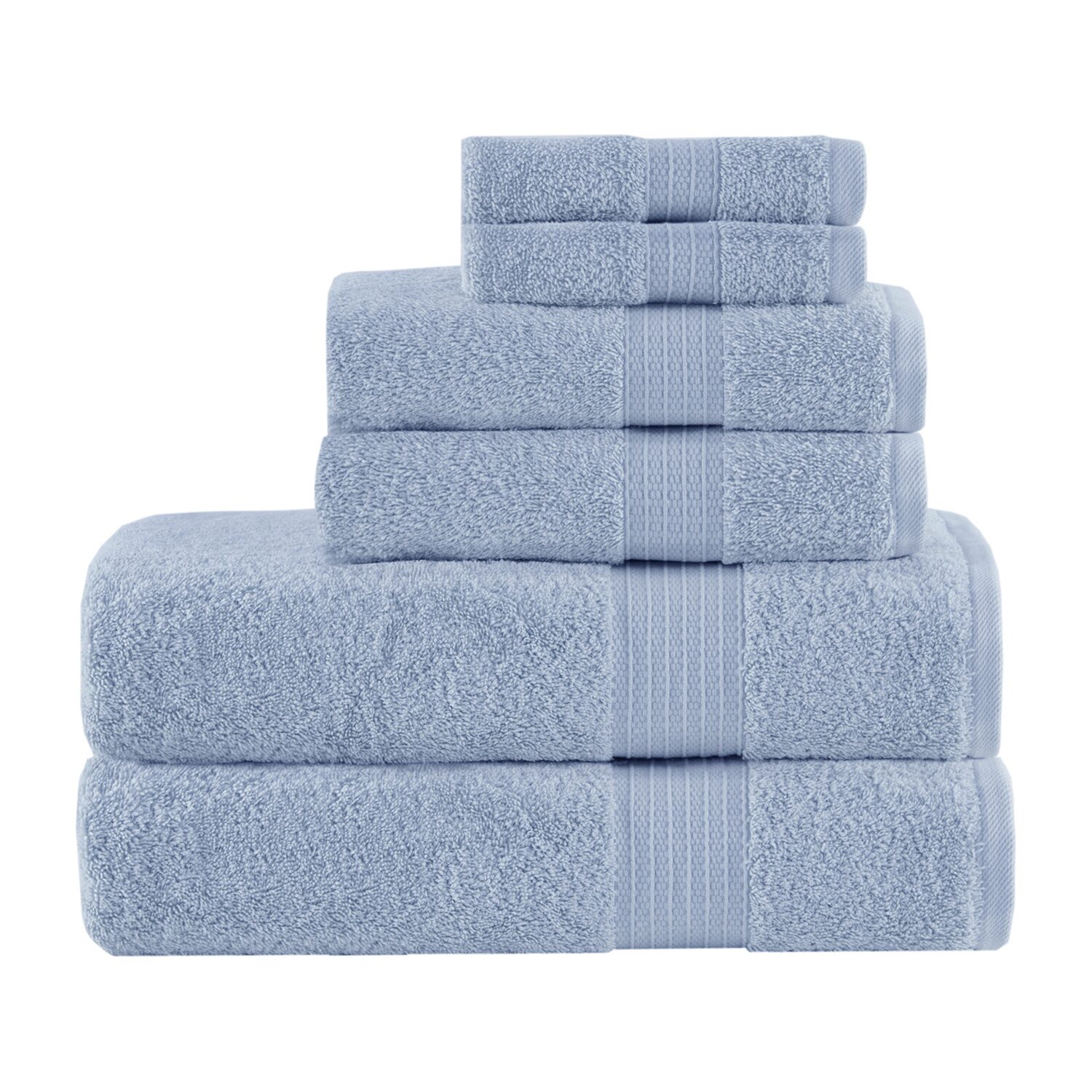 Madison Park Certified 100% Organic Cotton 6-pc. Solid Bath Towel Set