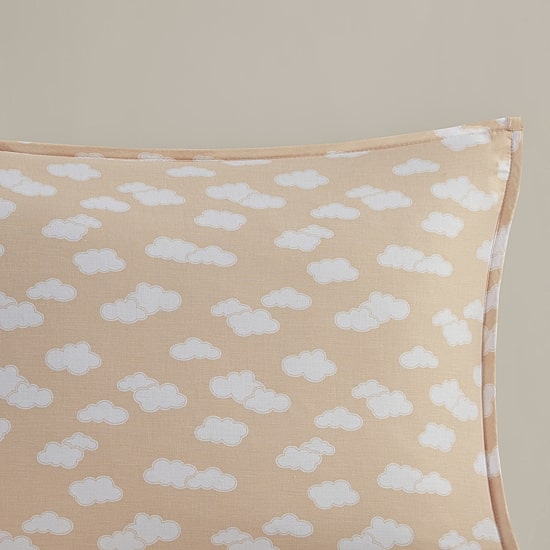 Intelligent Design Ellie Reversible Sunshine Printed 100% Cotton Quilt Set With Throw Pillow