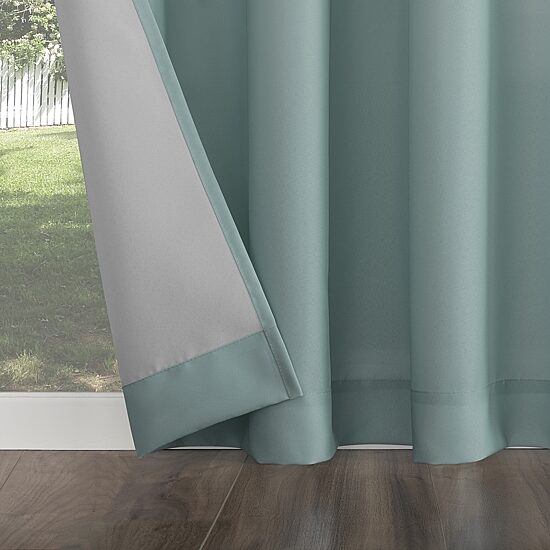 Sun Zero Sailor Grommet Top Energy Saving Light-Filtering Single Curtain Panel